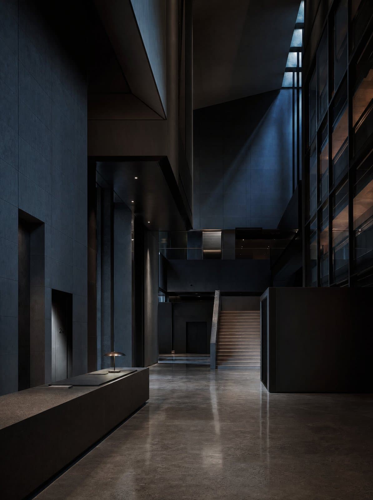 Modernes Gebäudeinterieur in Dresden — Sitz der TS Service Group